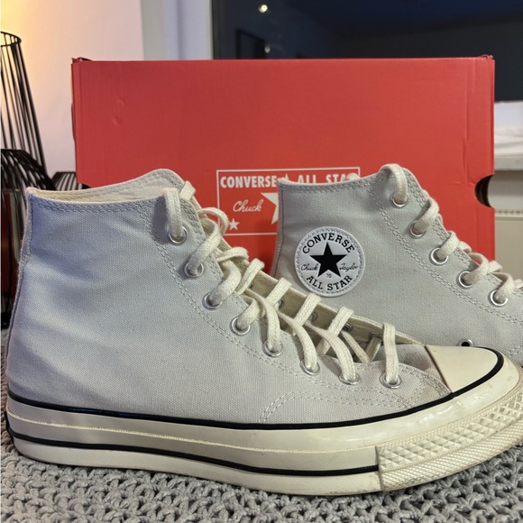 Converse Chuck Taylor Gray High-Tops Men’s - Picture 1 of 7